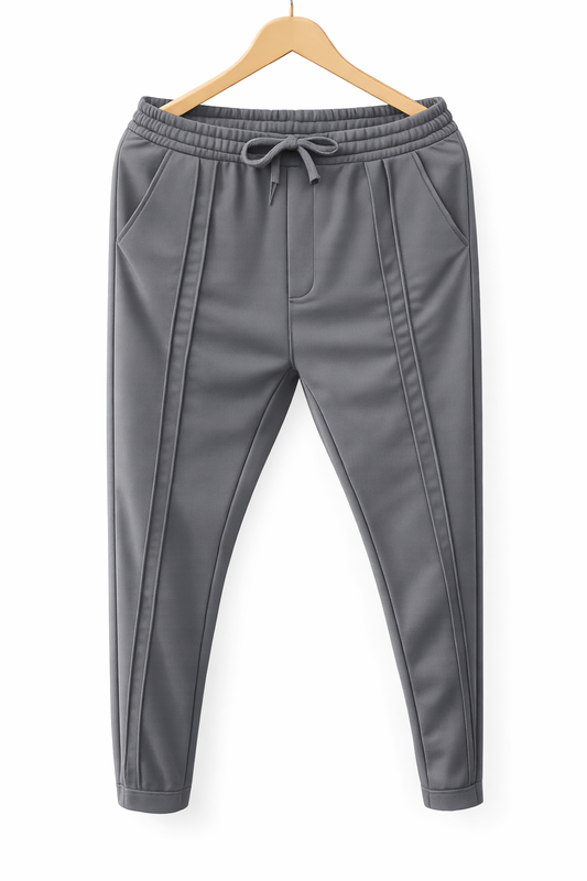Flexive Structured Panel Joggers – Gray