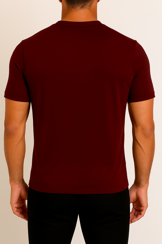 NIK Premium Activewear Dri-Fit Maroon T-Shirt