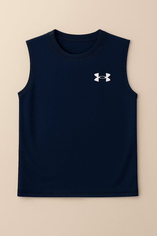 UA Dri-Fit Sleeveless Training Shirt – Navy Blue