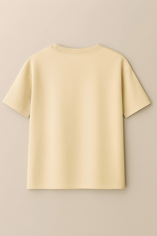 Drop Shoulder Oversized T-shirt Spunk (Beige)
