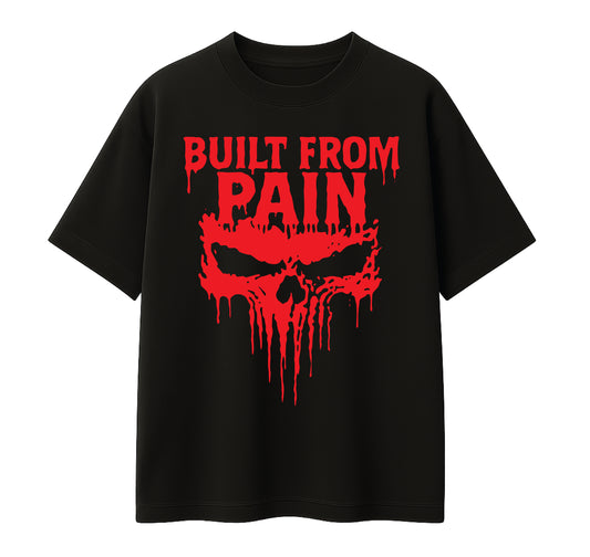 Oversized Drop Shoulder T-Shirt – Built From Pain Graphic