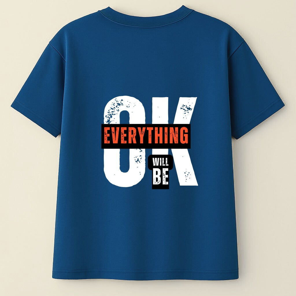OK Statement Oversized Drop Shoulder T-Shirt