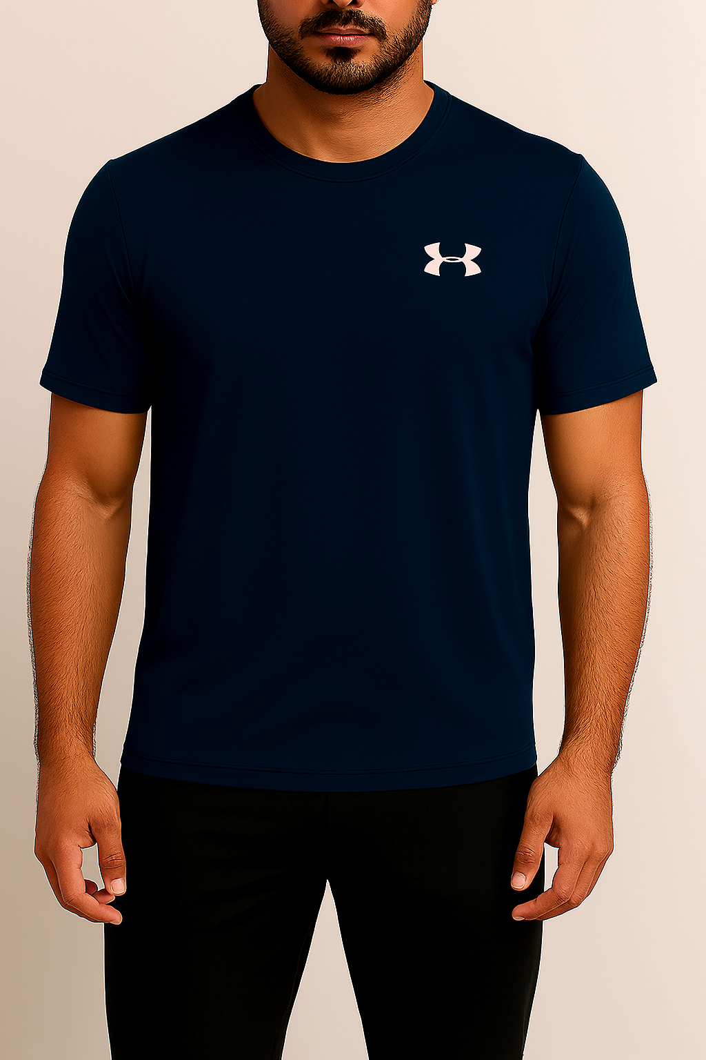 UA Premium Activewear Dri-Fit Navy Blue T-Shirt