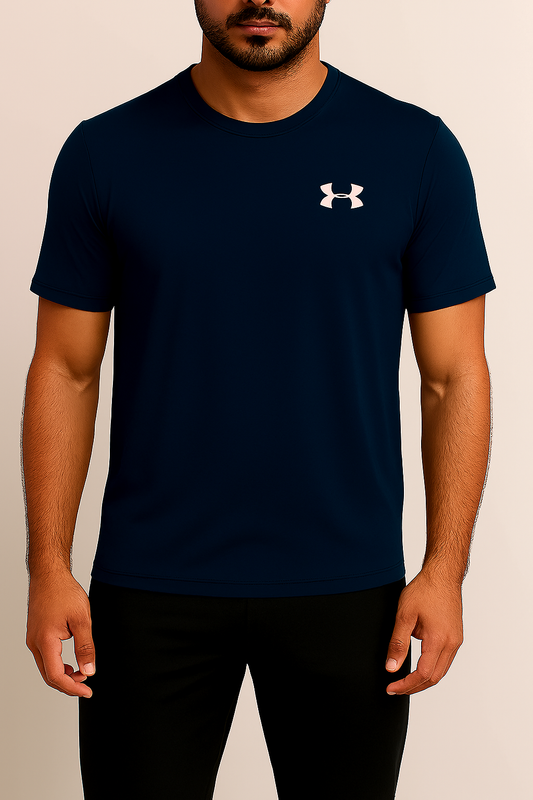 UA Premium Activewear Dri-Fit Navy Blue T-Shirt