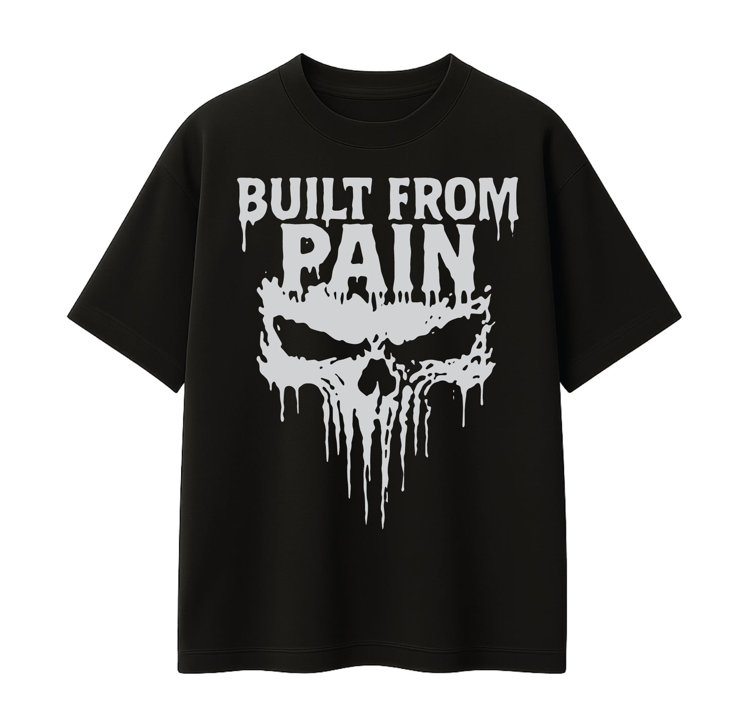 Oversized Drop Shoulder T-Shirt – Built From Pain Graphic